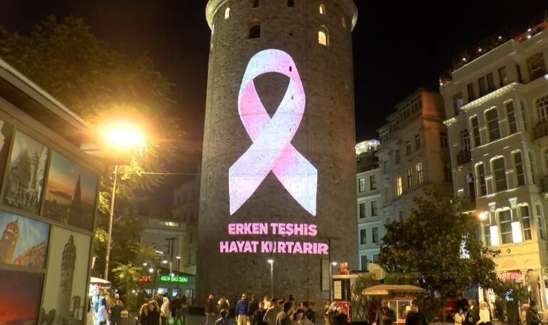 Meme Kanseri Farkındalık Ayı: Galata Kulesi’ne ‘Pembe Kurdele’ yansıtıldı – Son Dakika Hayat Haberleri