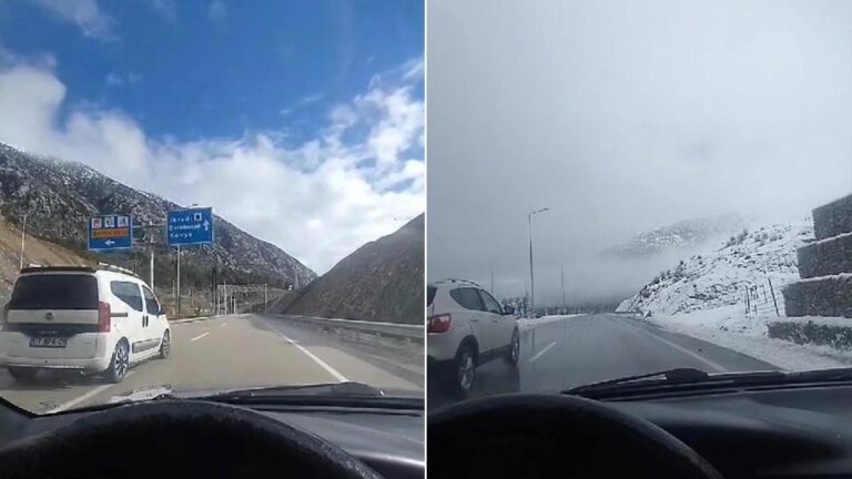 Demirkapı Tüneli: Bir ucu bahar, bir ucu kış