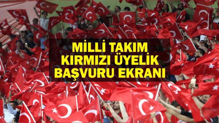 Passolig milli takım kırmızı üyelik başvurusu nasıl yapılır? Taraftar kulübü kırmızı üyelik bilgileri
