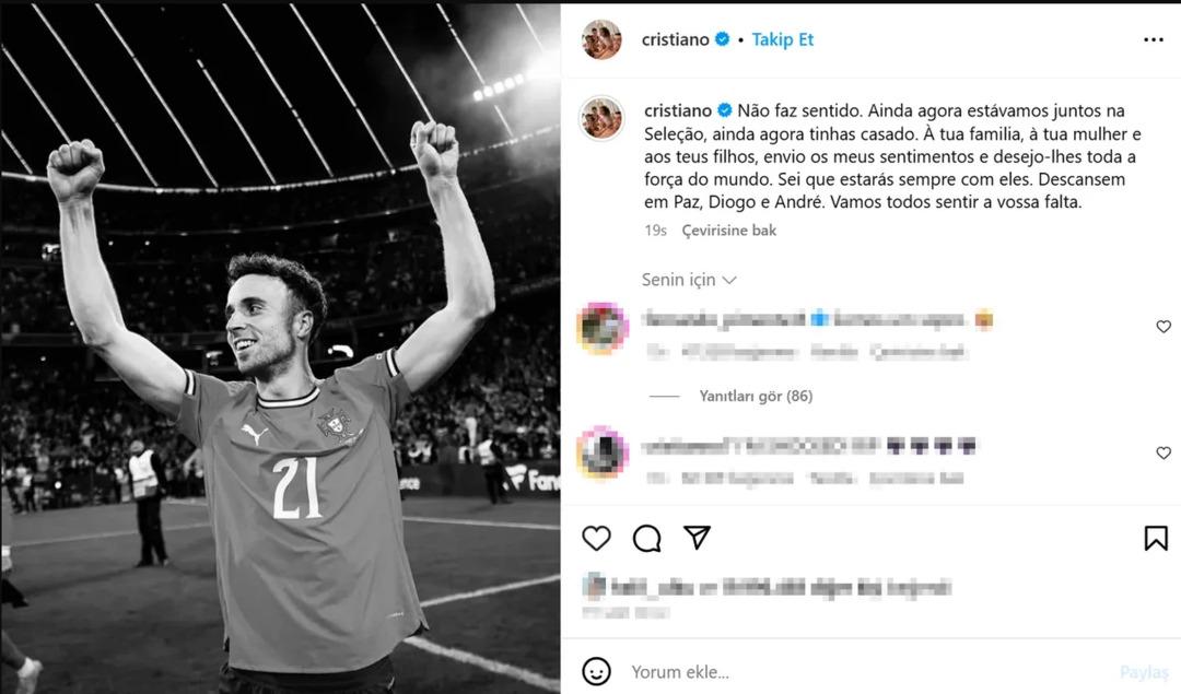 Portekiz'de Cristiano Ronaldo Depremi! Jota'nın cenazesine katılmadı ... arkadaşları ağlarken denize girdi 4