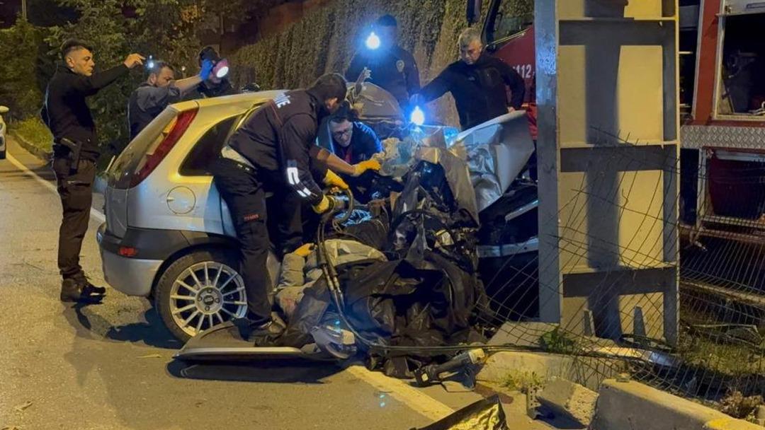 Korkunç kaza! Araç atık yığınına geri döndü, korkunç bir şekilde öldüler ... 2